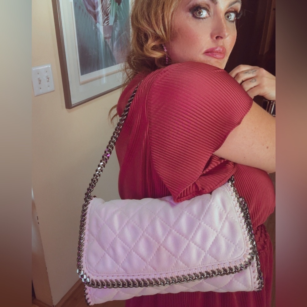Stella McCartney White Quilted Shoulder Bag with Duster and Authenticity cards - Picture 6 of 14